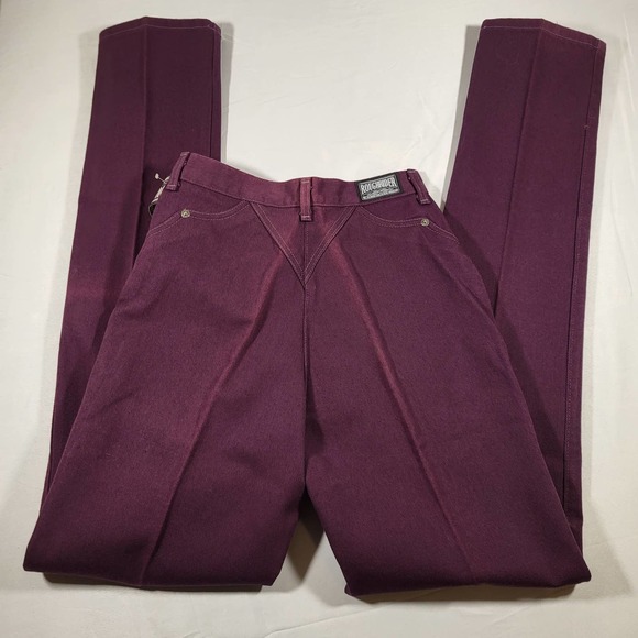 RoughRider Jeans Vintage Western Wear Womens 5 6 Purple RRJ - Picture 2 of 13